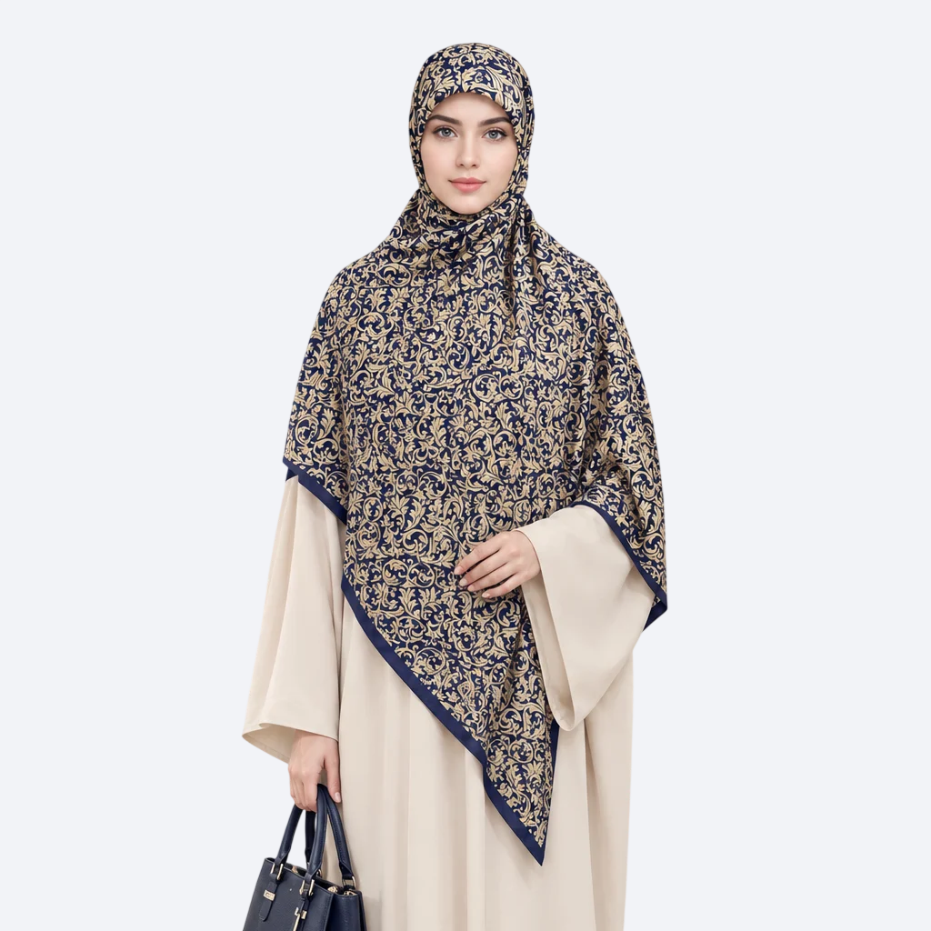 روسری‌ نخ‌ قواره ۱۴۰ طرح آسانا