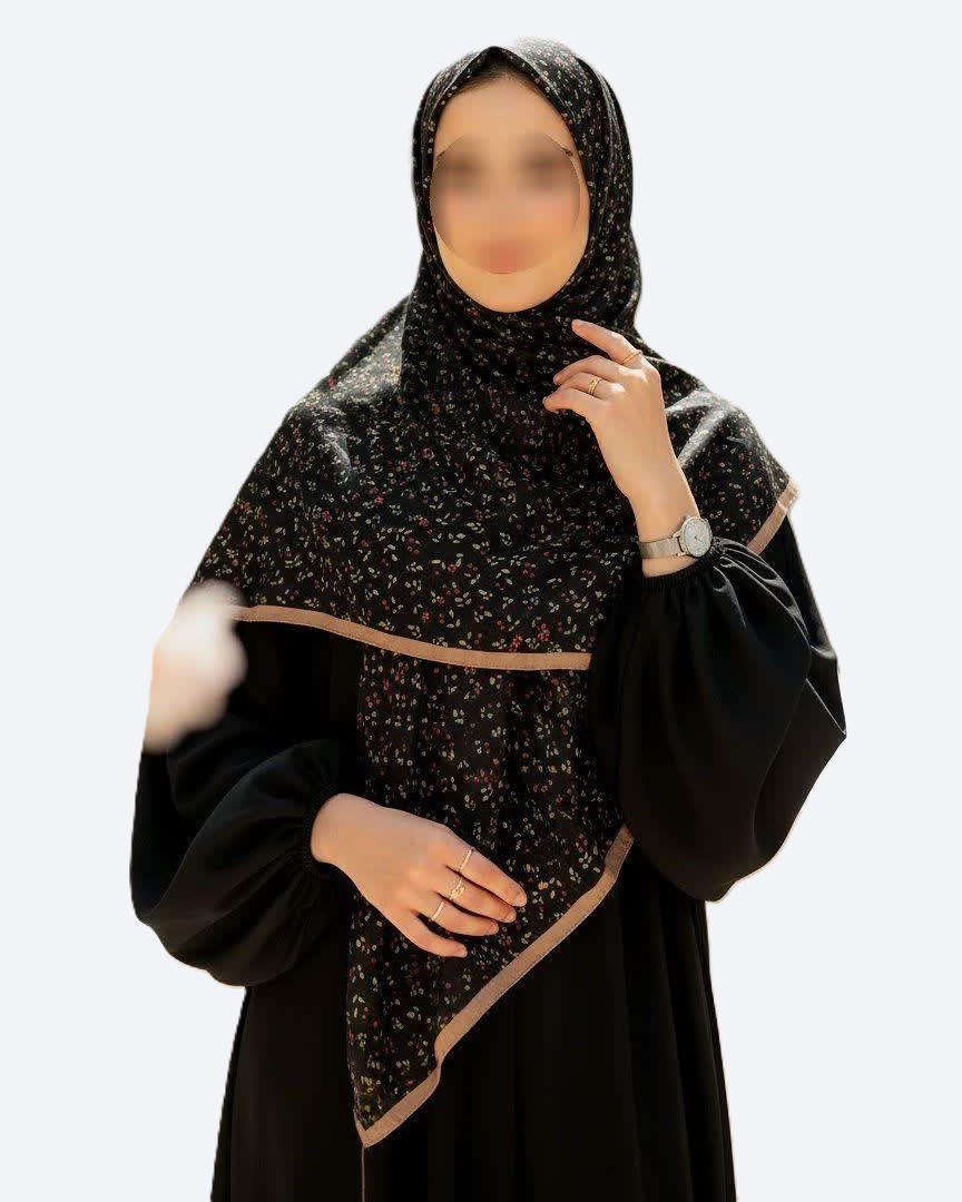 روسری نخی قواره 140 طرح گلریز - M