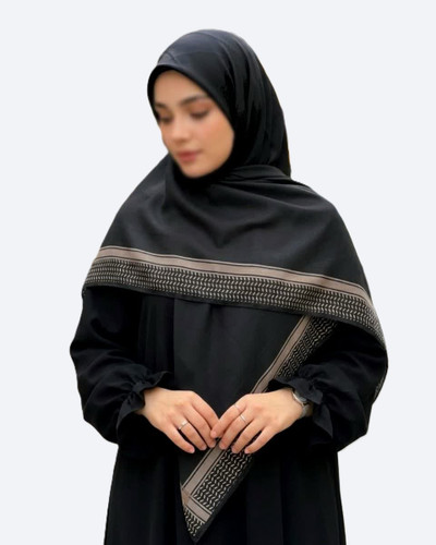 روسری نخی قواره 140 طرح امضا۱ - M