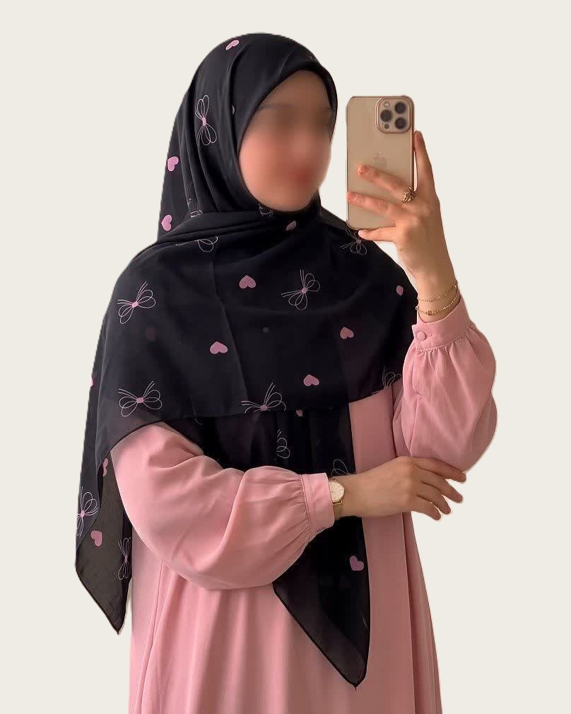 روسری نخ قواره ۱۲۰ طرح پاپیونیک - M