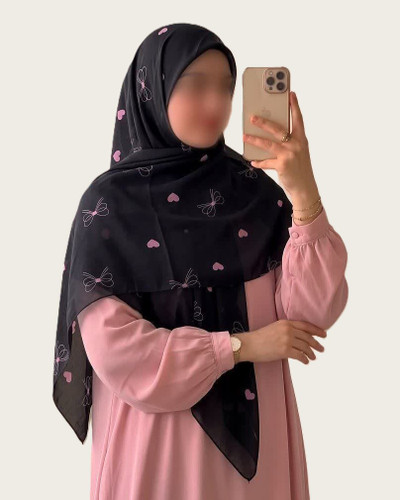 روسری نخ قواره ۱۲۰ طرح پاپیونیک - M