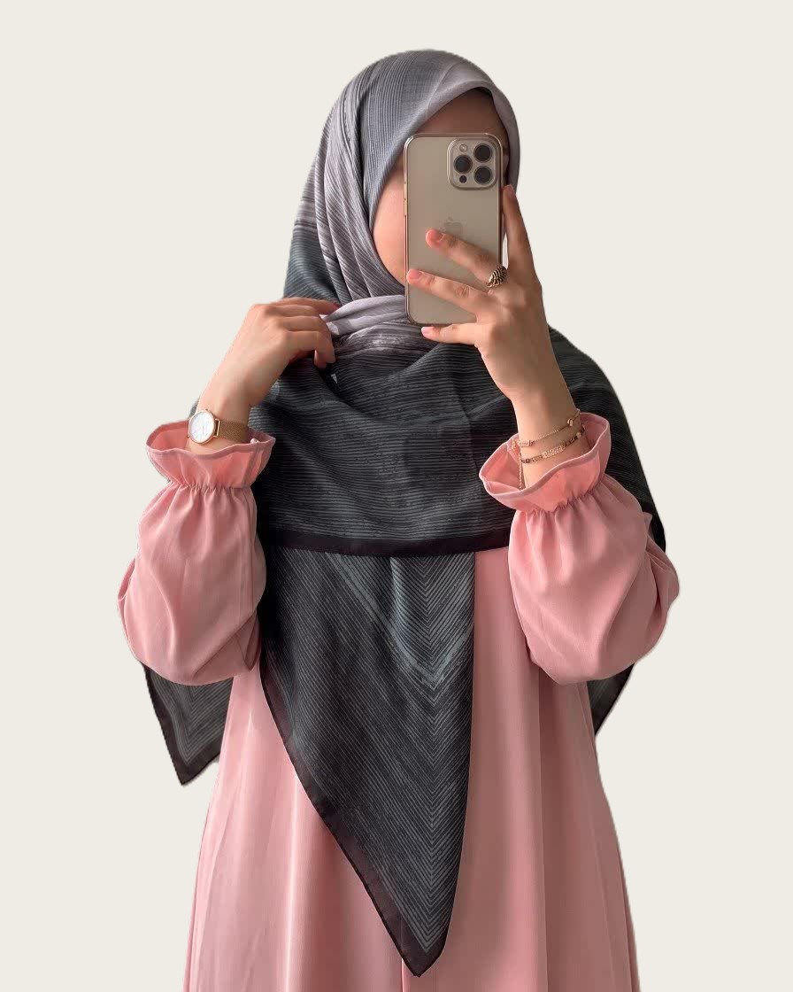 روسری نخی قواره 140 طرح ریتم - M
